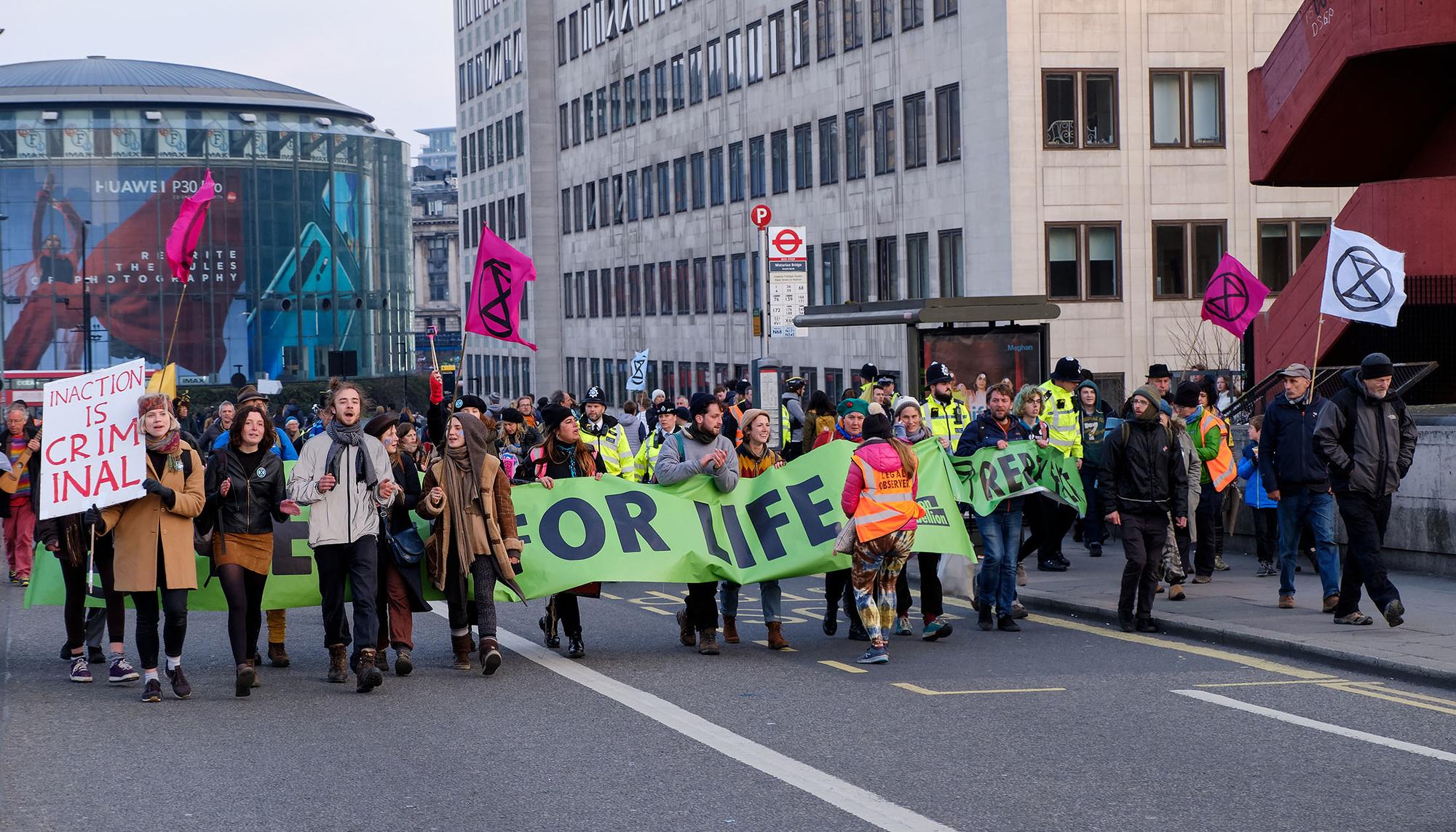 Extinction Rebellion Londres